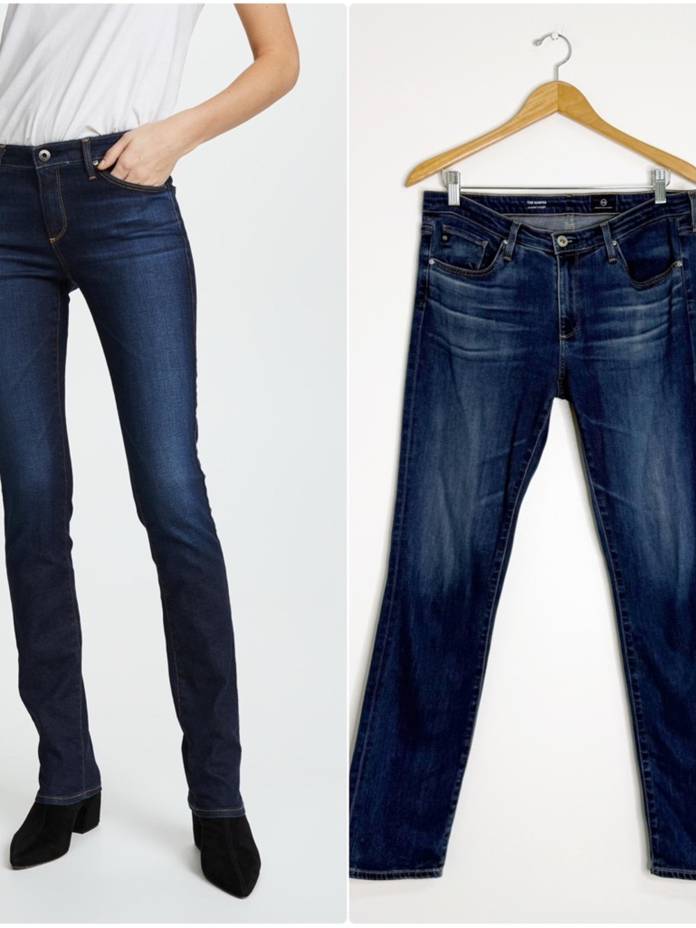 AG Adriano Goldschmied Harper Essential Straight Jeans 29R Stretch